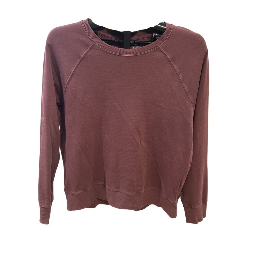 Athleta 2-pack Soft Crewneck Lighweight Sweatshirt Red/Orange Size S